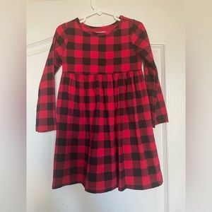 Red Buffalo Plaid Long Sleeve Dress